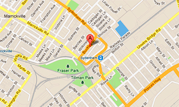 Map of Buckley Street Marrickville